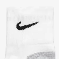 Nike Everyday Max Cushioned тренувальні Ankle шкарпетки (3 пар) колір білий