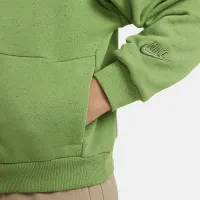 Nike Icon Fleece Big дитячі оверсайз Pullover Толстовка з капюшоном колір зелений