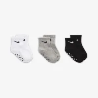 Nike Core Swoosh Toddler Gripper носки Box набор (3 пары) цвет серый