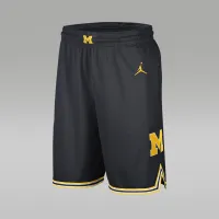 Nike Jordan College (Michigan) мужские Replica баскетбольные шорты синий