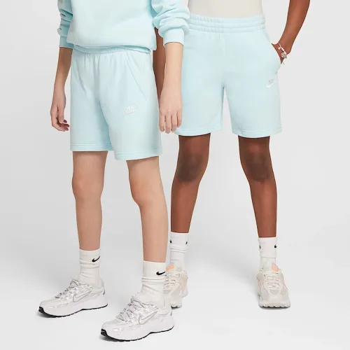 Nike Sportswear Club Fleece Big дитячі French Terry шорти блакитний