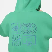Nike Culture of баскетбольні Big дитячі оверсайз Pullover баскетбольні Толстовка з капюшоном колір зелений