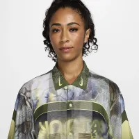 Nike NOCTA Opal чоловічі Button-Down Short-Sleeve Top колір зелений