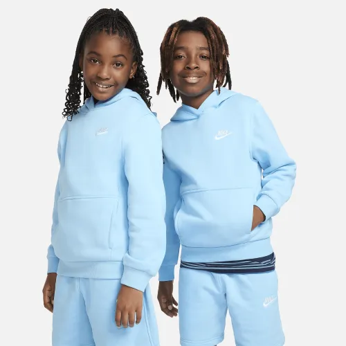 Nike Sportswear Club Fleece Big дитячі Pullover Толстовка з капюшоном блакитний
