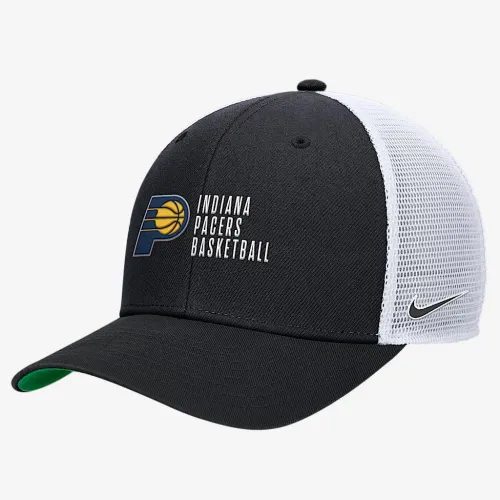 Indiana Pacers 2024/25 Rise Icon Edition Nike NBA Trucker Cap колір чорний
