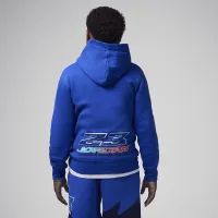 Nike Jordan MJ Moto Big дитячі Fleece Pullover Толстовка з капюшоном блакитний