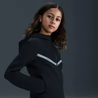 Nike Sportswear Tech Fleece Big детские (для мальчиков) Full-Zip Толстовка с капюшоном with Reflective Accents цвет черный