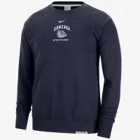 Gonzaga Standard Issue мужские Nike College Fleece Crew-Neck свитшот синий