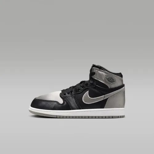 Nike Jordan 1 Retro High OG Little дитячі Кросівки колір чорний