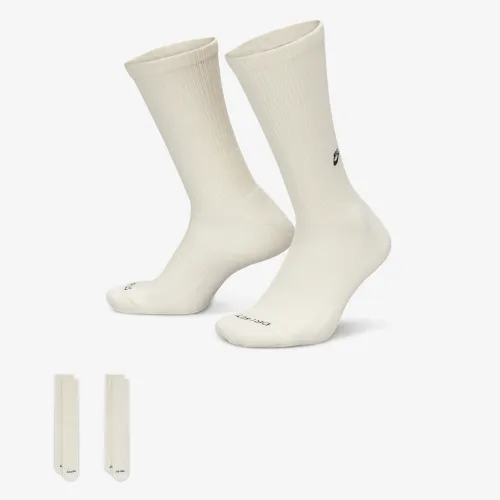 Nike Everyday Cushioned Crew шкарпетки (2 пар) колір білий