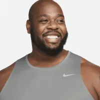 Nike Miler мужские Dri-FIT Running Tank цвет серый