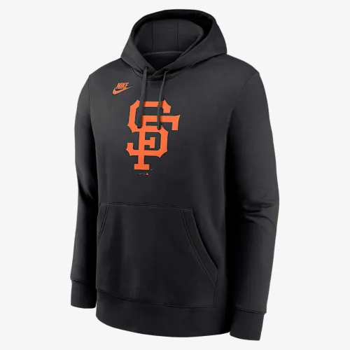 San Francisco Giants Cooperstown Logo Club мужские Nike MLB Pullover Толстовка с капюшоном цвет черный