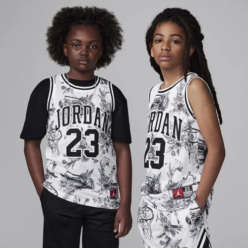 Nike Jordan23 Big детские Printed Jersey цвет белый