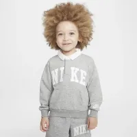 Nike Sportswear Club Toddler French Terry Long Sleeve Polo колір сірий