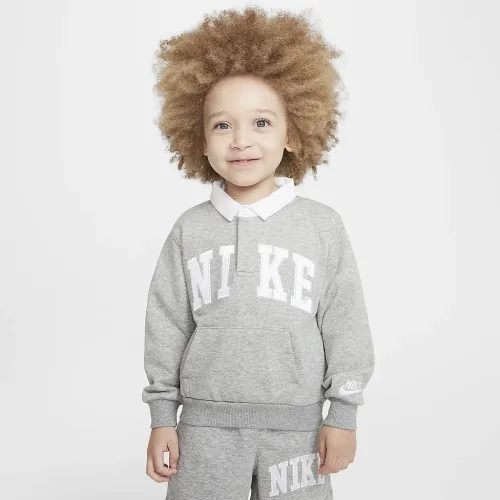 Nike Sportswear Club Toddler French Terry Long Sleeve Polo колір сірий