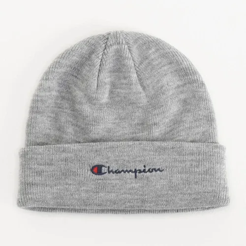 Шапка Champion Script Logo Beanie 806064-EM021 - Серая