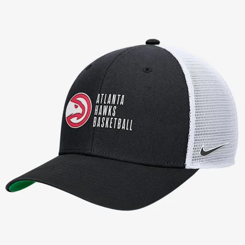 Atlanta Hawks 2024/25 Rise Icon Edition Nike NBA Trucker Cap цвет черный