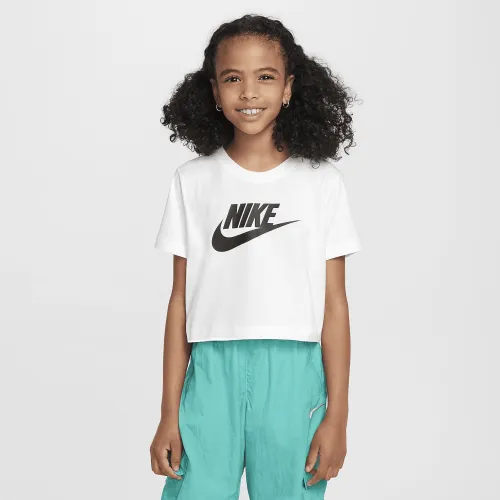 Nike Sportswear Big дитячі (Girls') Cropped футболка колір білий