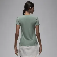 Nike Jordan Essentials жіноча Slim Short-Sleeve футболка колір зелений