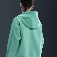 Nike Sportswear Club Fleece Big дитячі оверсайз Pullover Толстовка з капюшоном колір зелений