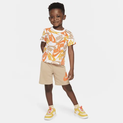 Nike Futura Toss Toddler шорты набор цвет коричневый