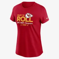 Kansas City Chiefs 2024 AFC West Champions Trophy Collection женская Nike NFL футболка цвет красный