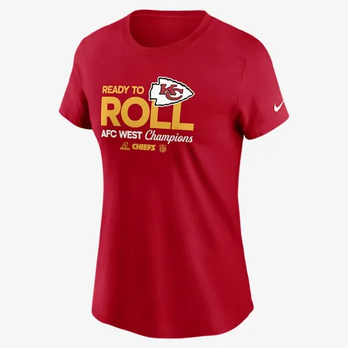 Kansas City Chiefs 2024 AFC West Champions Trophy Collection женская Nike NFL футболка цвет красный