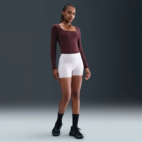 Nike Form жіноча Long-Sleeve Bodysuit колір червоний