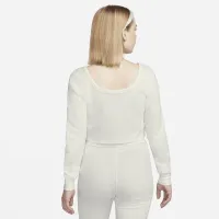 Nike Sportswear Everyday Modern женская Long-Sleeve Crop Top цвет белый