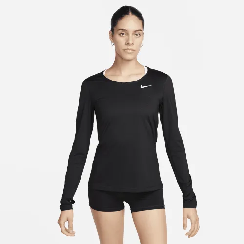 Nike Pro жіноча Long-Sleeve Top колір чорний