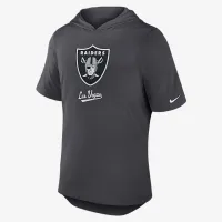 Las Vegas Raiders мужские Nike Dri-FIT NFL Hooded футболка цвет серый
