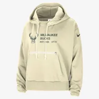 Milwaukee Bucks Standard Issue женская Nike Dri-FIT NBA Pullover Толстовка с капюшоном цвет коричневый