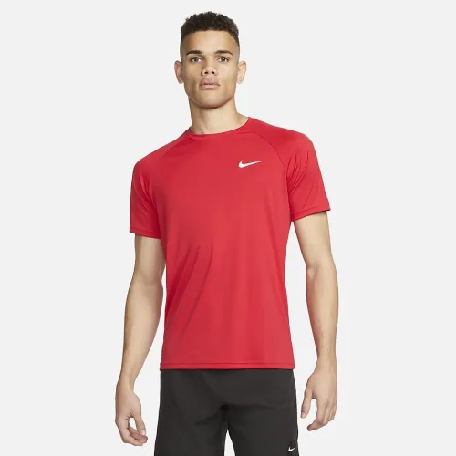 Nike Essential чоловічі Short-Sleeve Hydroguard Swim Shirt колір червоний