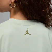 Nike Jordan женская оверсайз Graphic футболка цвет зеленый