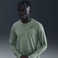 Nike Dri-FIT Legend чоловічі Long-Sleeve Fitness Top колір сірий