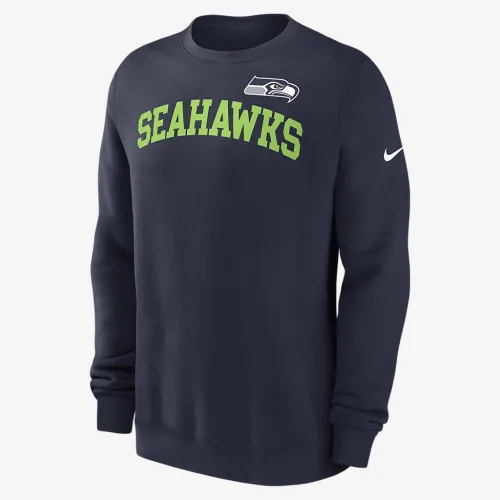 Seattle Seahawks Club чоловічі Nike NFL Pullover Crew блакитний