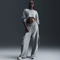 Nike Sportswear жіноча Low-Rise оверсайз French Terry Open-Hem Pants колір сірий
