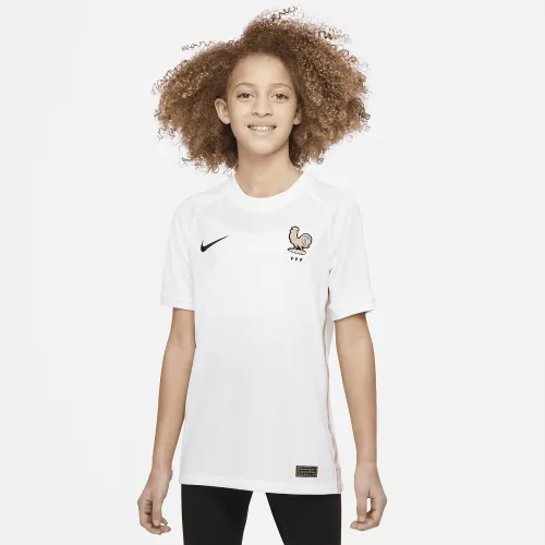 FFF 2022 Stadium Away Big дитячі Nike Dri-FIT Soccer Jersey колір білий