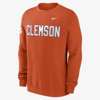 Clemson Tigers Sideline Dabo чоловічі Nike College Pullover Crew Orange