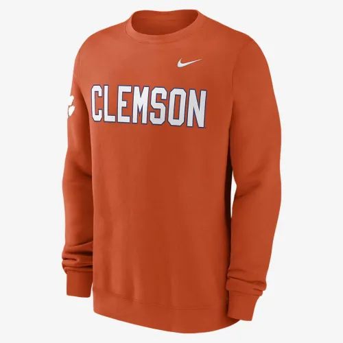 Clemson Tigers Sideline Dabo чоловічі Nike College Pullover Crew Orange