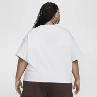 Nike Sportswear Classic женская футболка (большие размеры) цвет коричневый