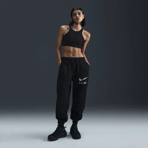 Nike Sportswear Phoenix Fleece женская С высокой Талией оверсайз Pants цвет черный