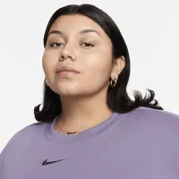 Nike Sportswear Phoenix Fleece жіноча оверсайз Crew-Neck світшот (великі розміри) колір фіолетовий
