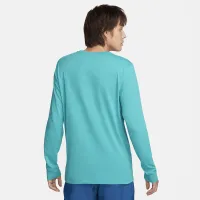 Nike Sportswear Long-Sleeve футболка колір зелений