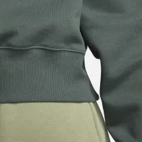 Nike Sportswear Phoenix Fleece женская оверсайз Cropped Crew-Neck свитшот цвет зеленый