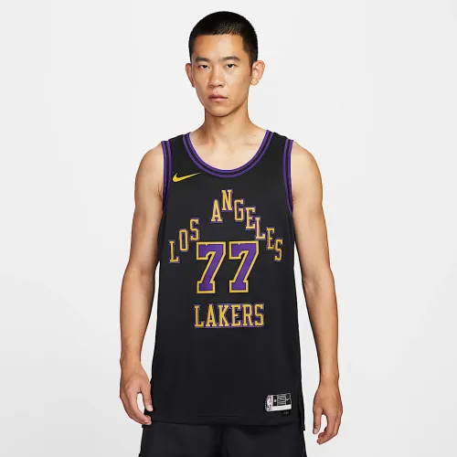 Los Angeles Lakers City Edition мужские Nike Dri-FIT NBA Swingman Jersey цвет черный