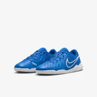 Nike Jr. Tiempo Legend 10 Club Little/Big детские Indoor/Court Low-Top Soccer Кроссовки синий