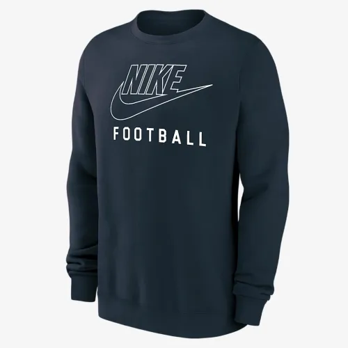 Nike Swoosh Club Fleece чоловічі Football Pullover Crew-Neck світшот блакитний