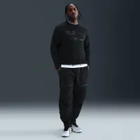 Nike Tech чоловічі Fleece Crew with Reflective Accents колір чорний