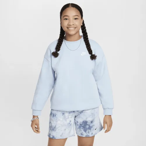 Nike Sportswear Club Fleece Big детские оверсайз свитшот синий
